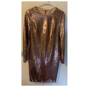 Calvin Klein Sequin dress - Rose Gold